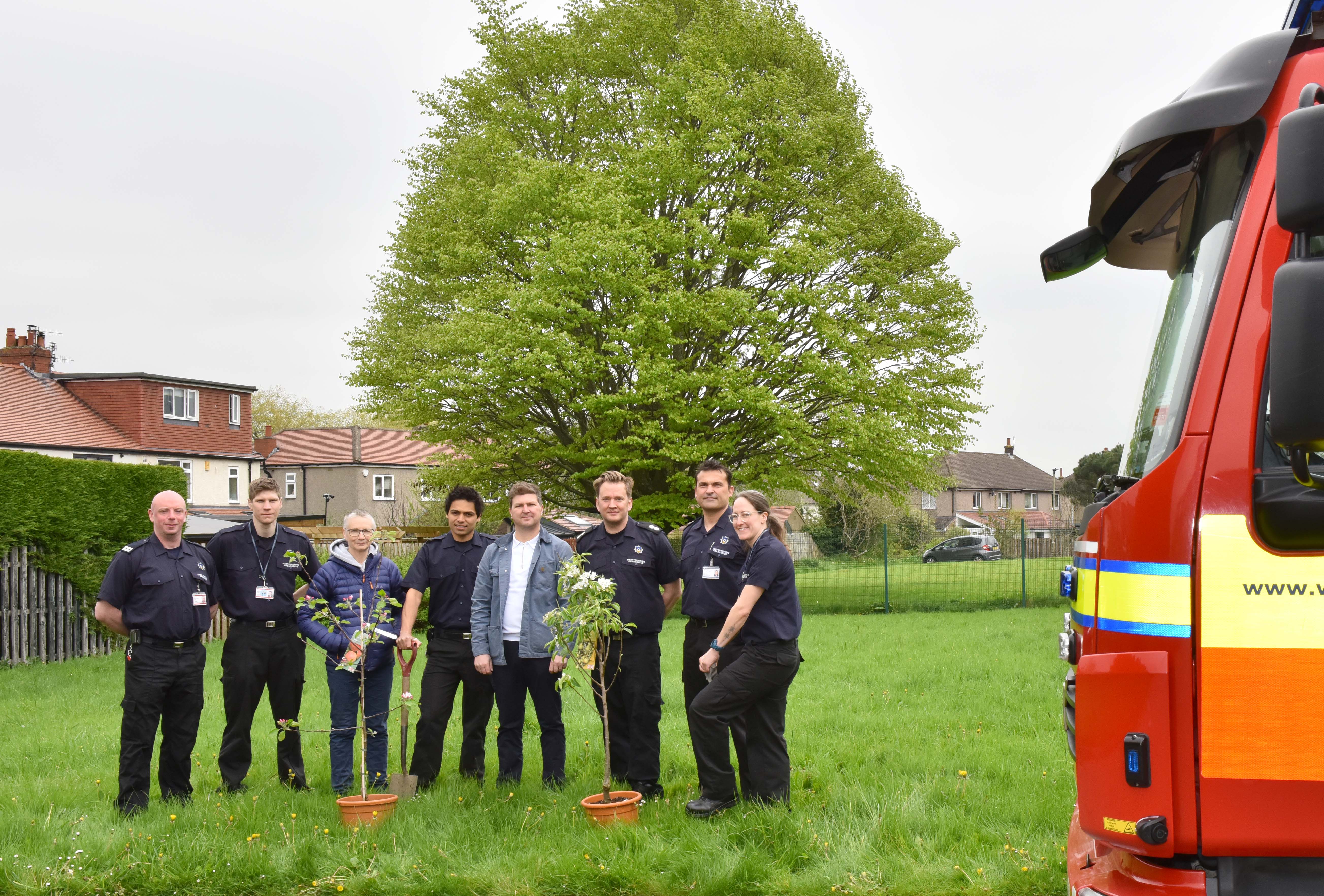 Ilkley Fire Station launches fundraising for orchard