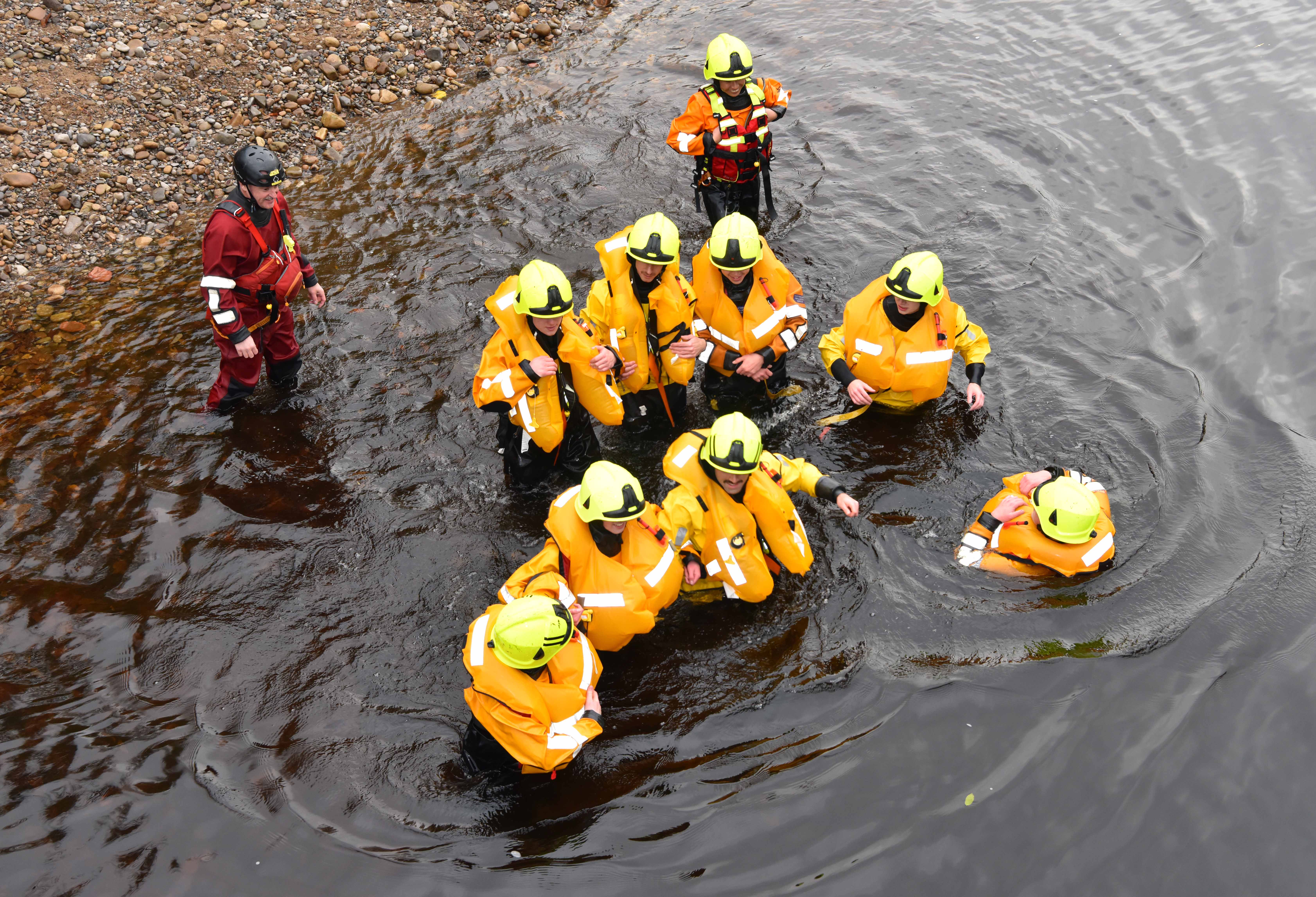 Water rescue training at Ilkley 2021