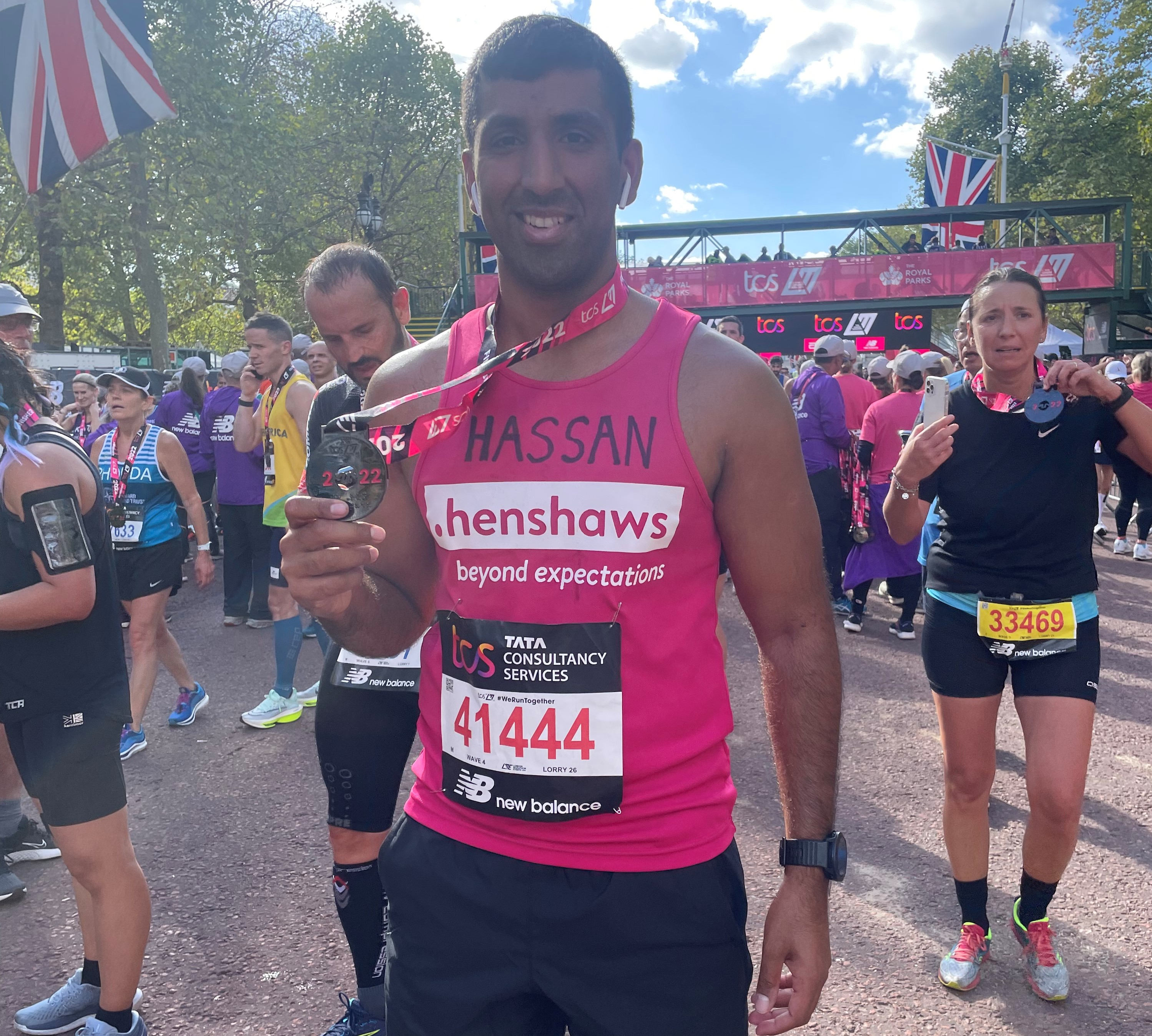 Firefighter Hassan Abrar running London marathon