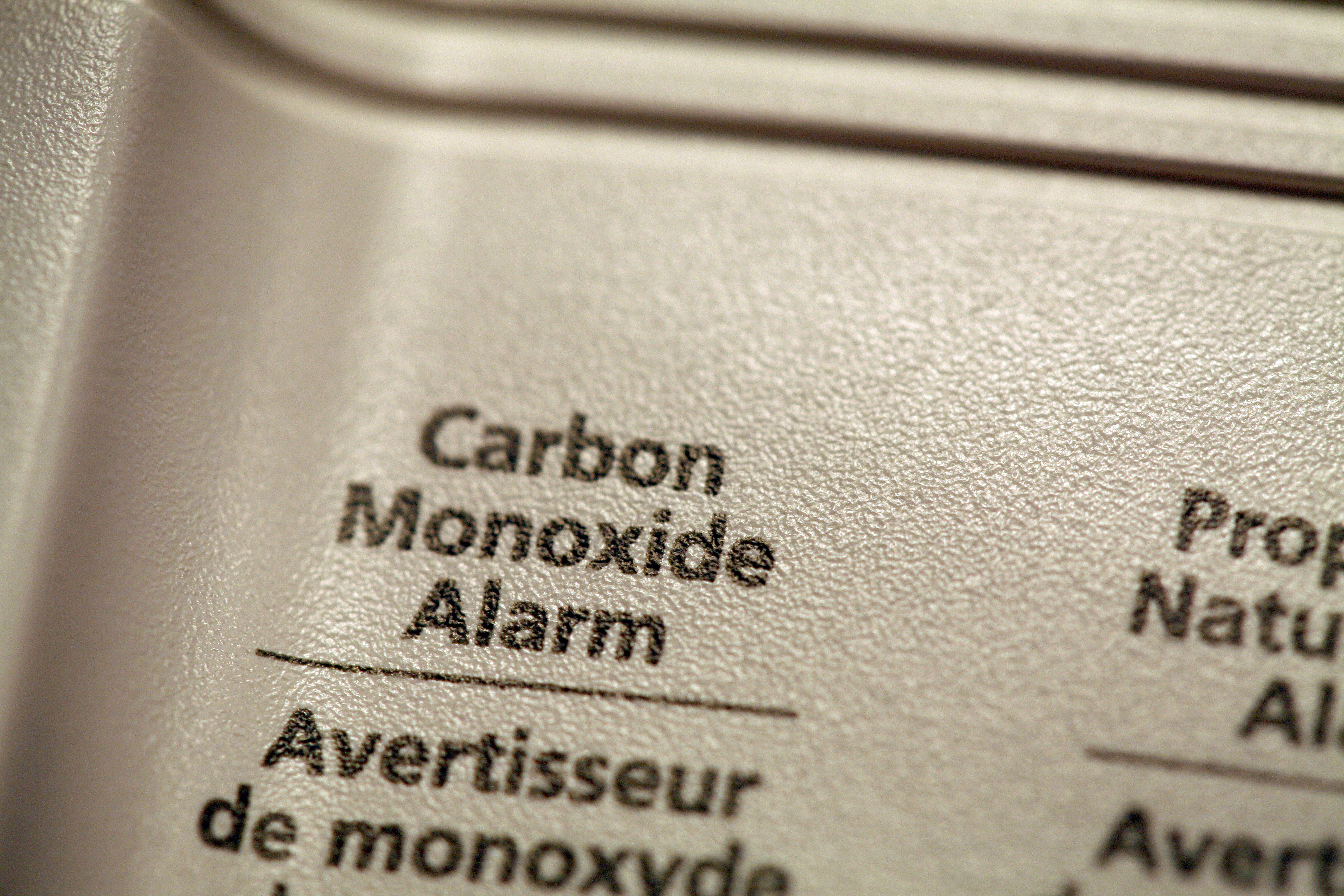 Carbon Monoxide alarm close up