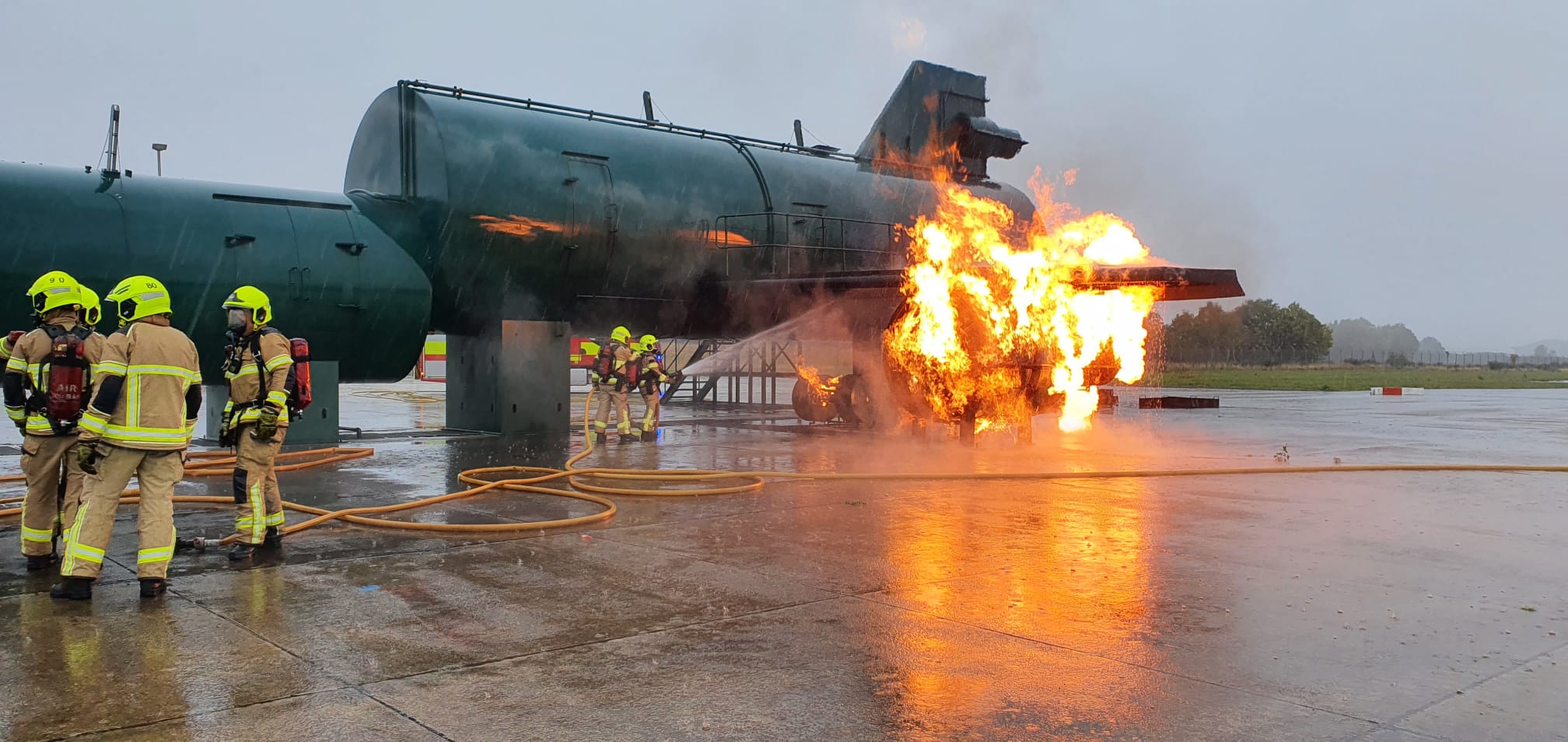 Training exercise at Doncaster Sheffield Airport