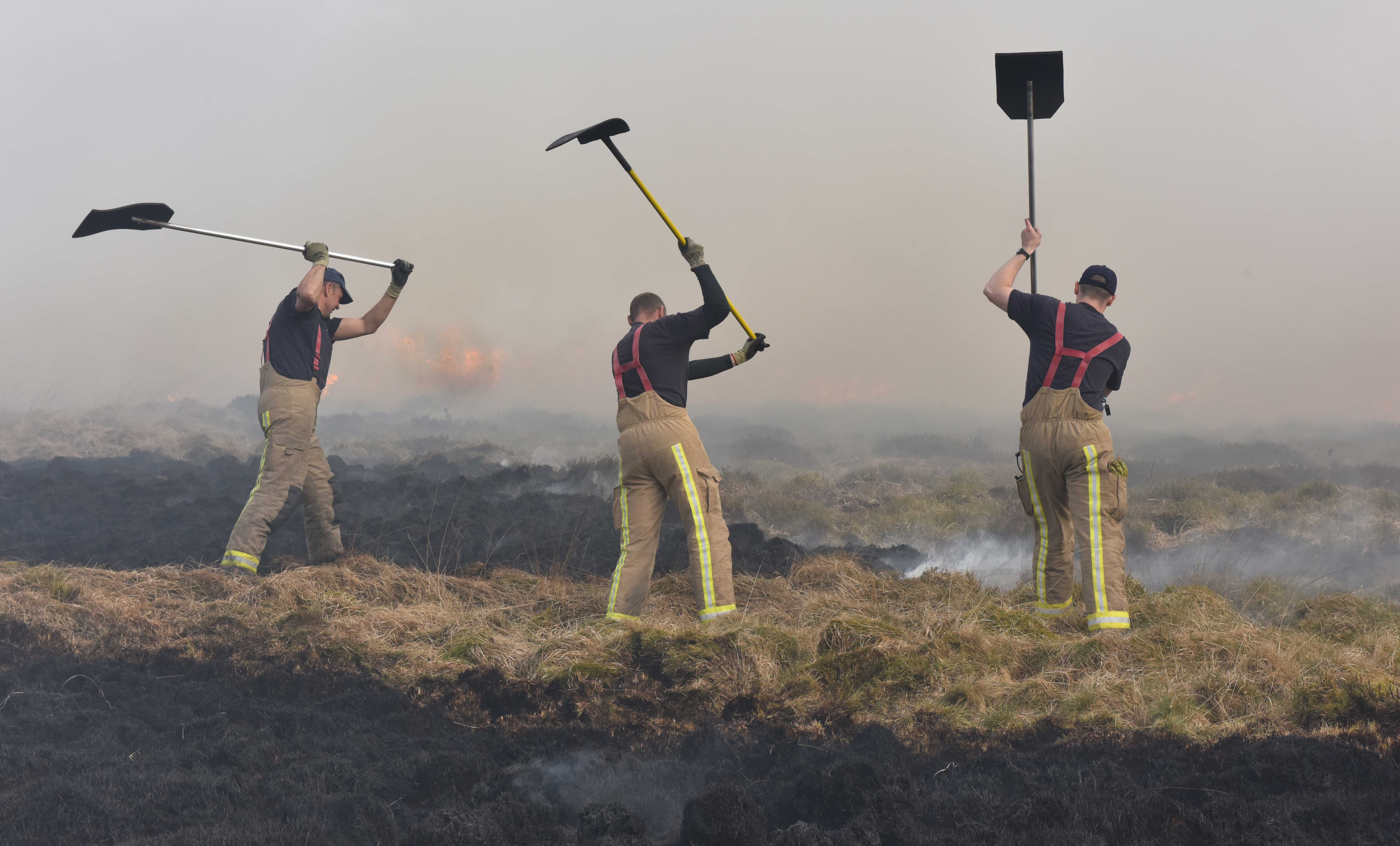 Crews were called to fires in Marsden 