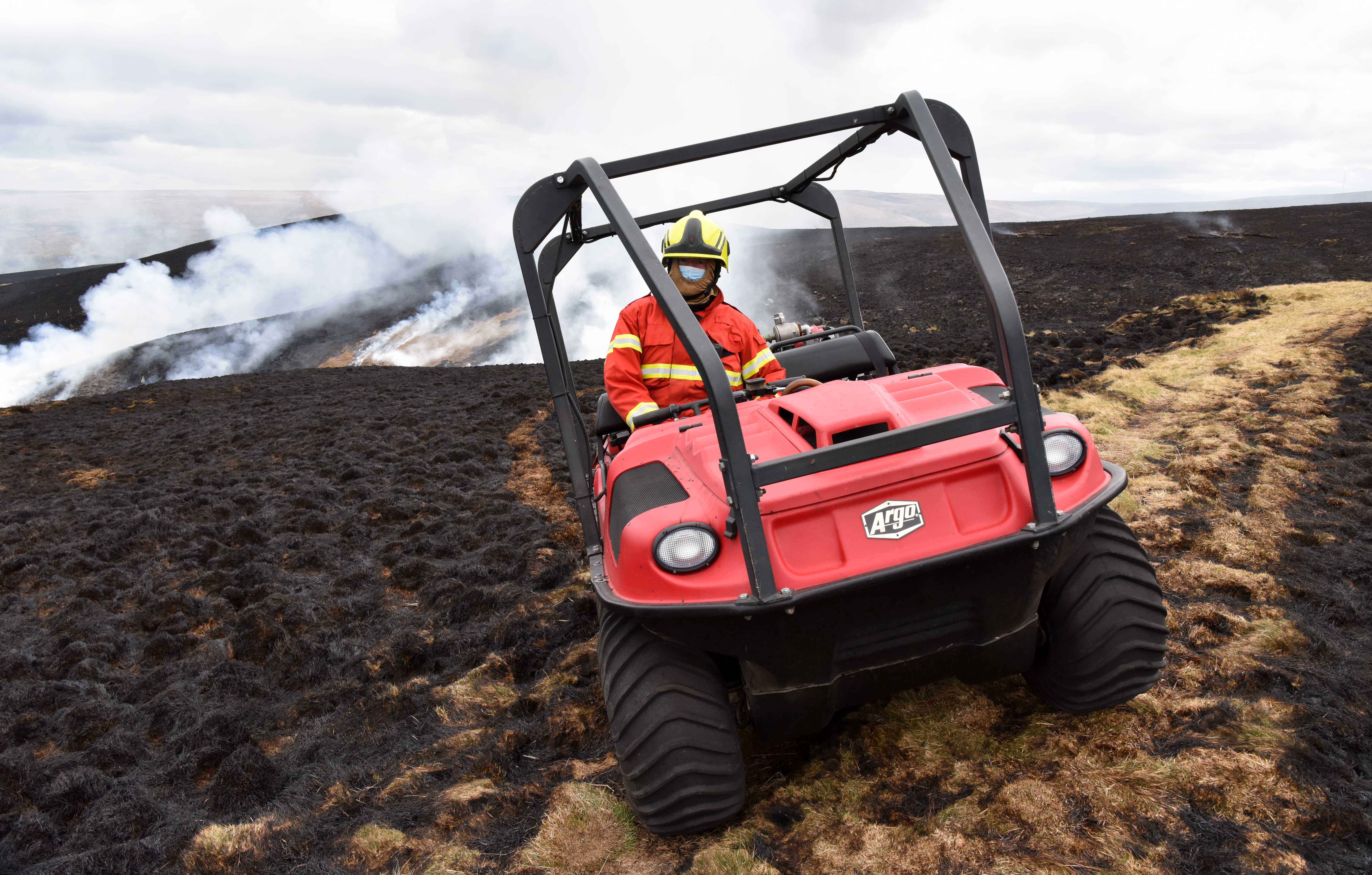 Latest fire at Marsden Moor