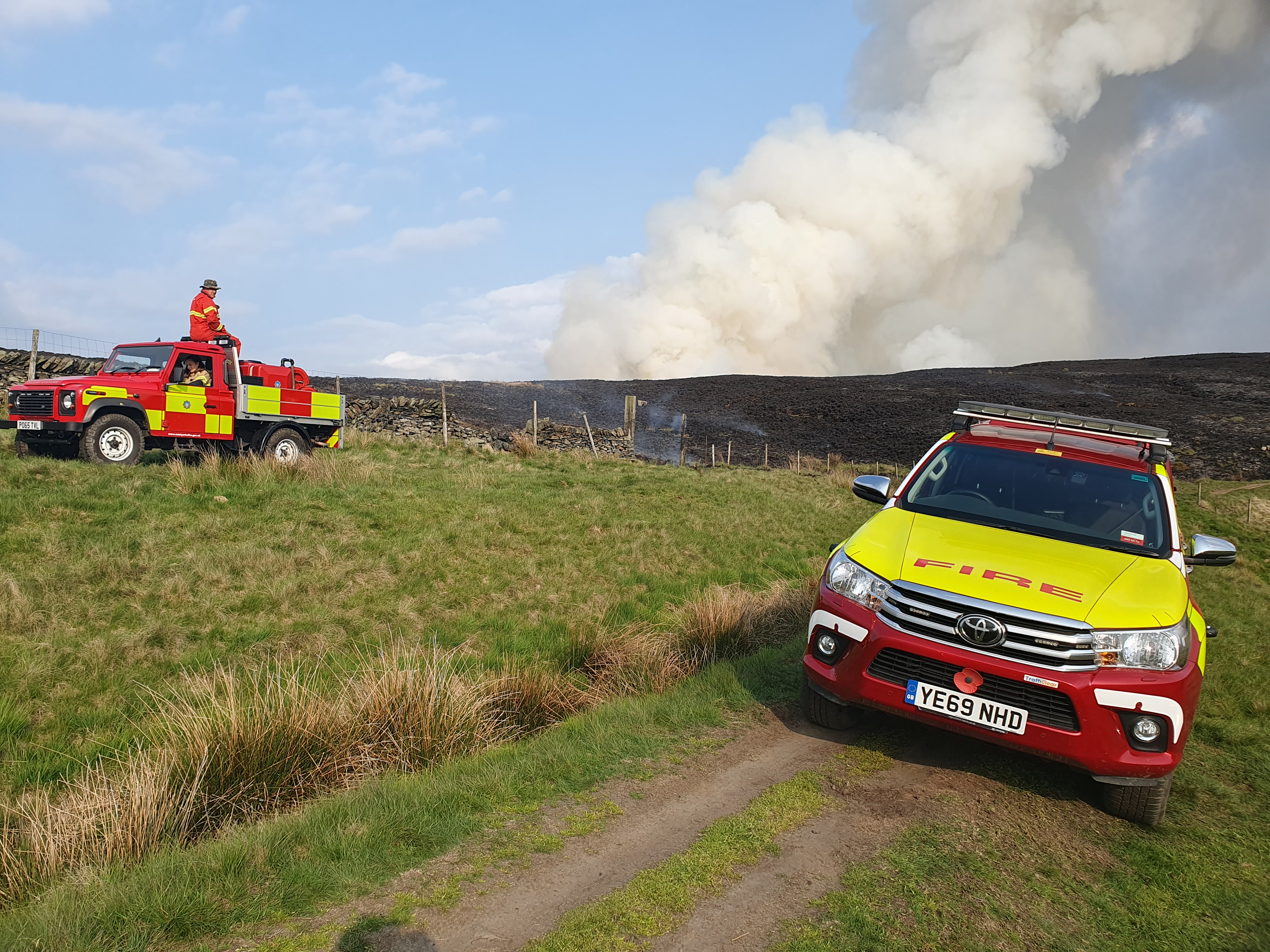 Fire at Marsden Moor - 23rd May 2023