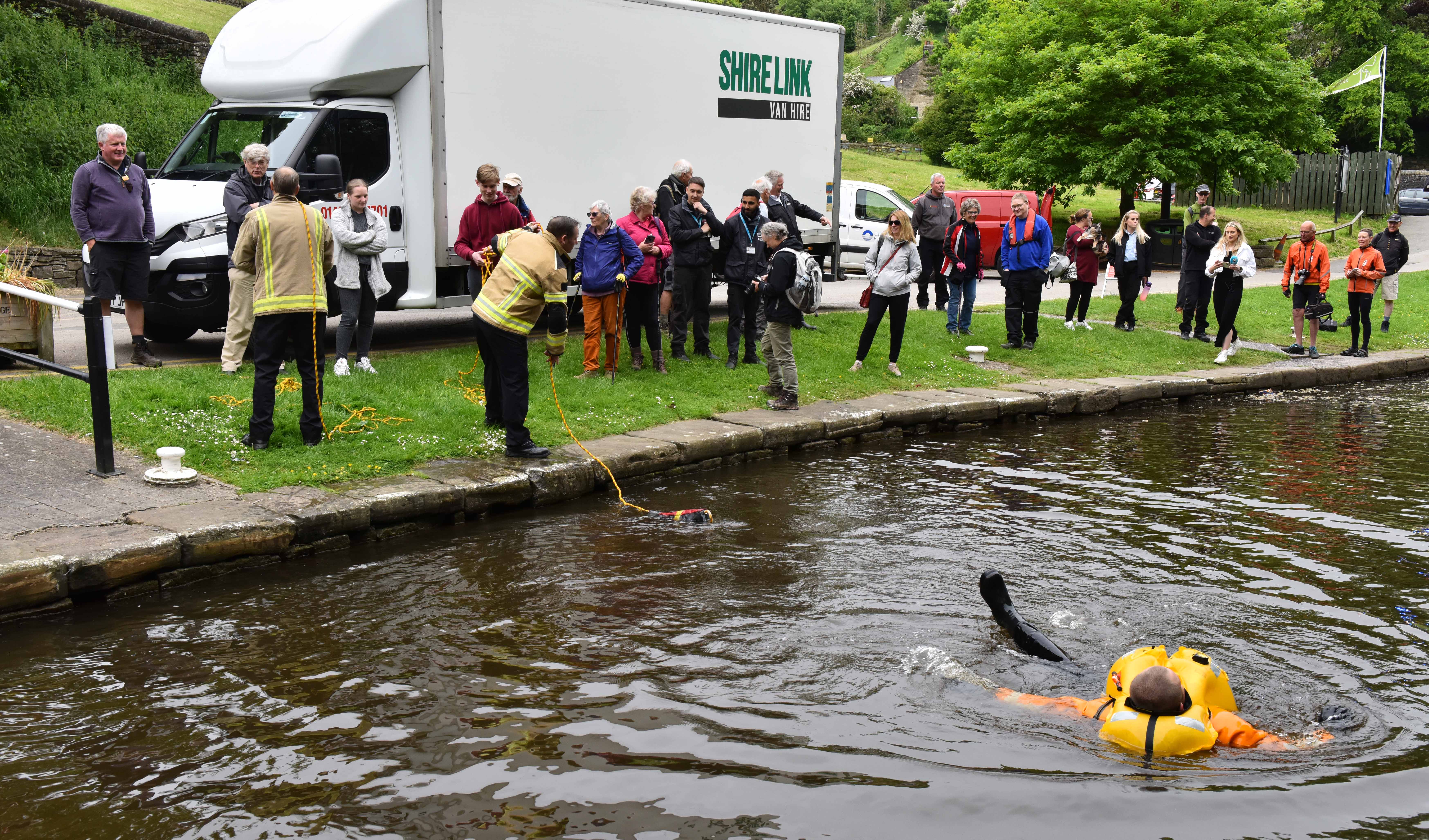 WYFRS staged a scenario for Boat Safety Week 