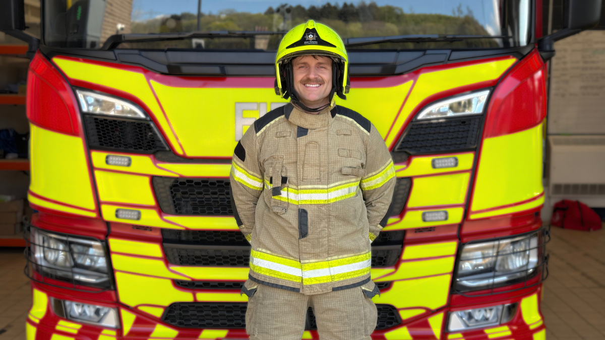 Matt Broadbent at Bingley Fire Station