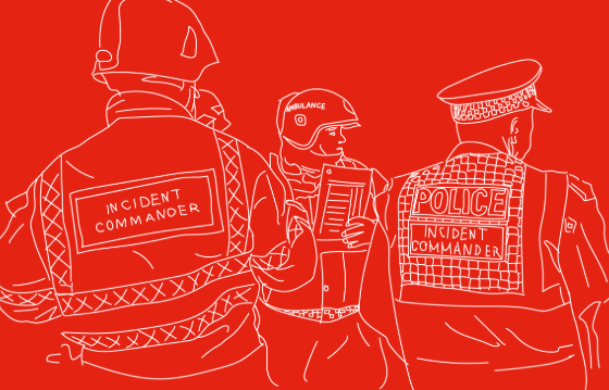 Partnership Working Illustration RED