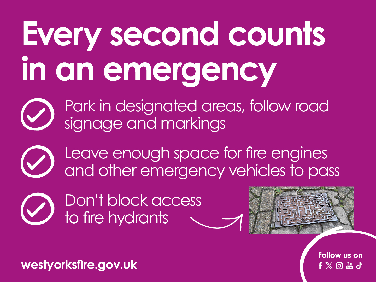 Every second counts in an emergency