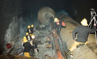 1984 Incident in railway tunnel between Yorkshire and Lancashire 