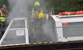 WYFRS staged a scenario for Boat Safety Week