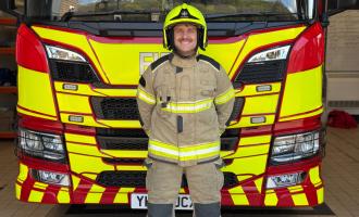 Matt Broadbent at Bingley Fire Station