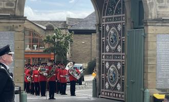 the pipe band