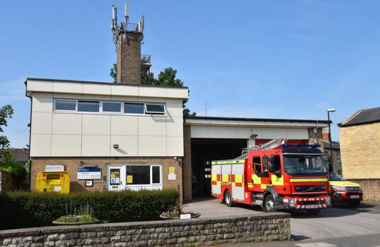 Front of Wetherby Fire Station. 