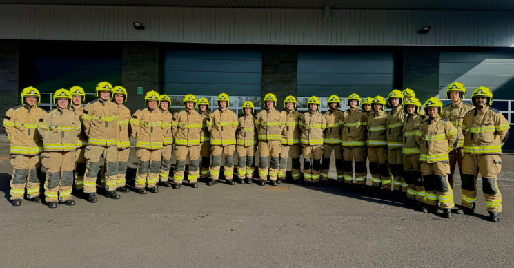 Trainee firefighter course 215