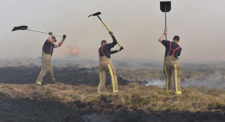 Crews were called to fires in Marsden 