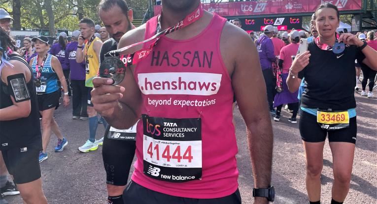 Firefighter Hassan Abrar will be doing the Leeds Marathon