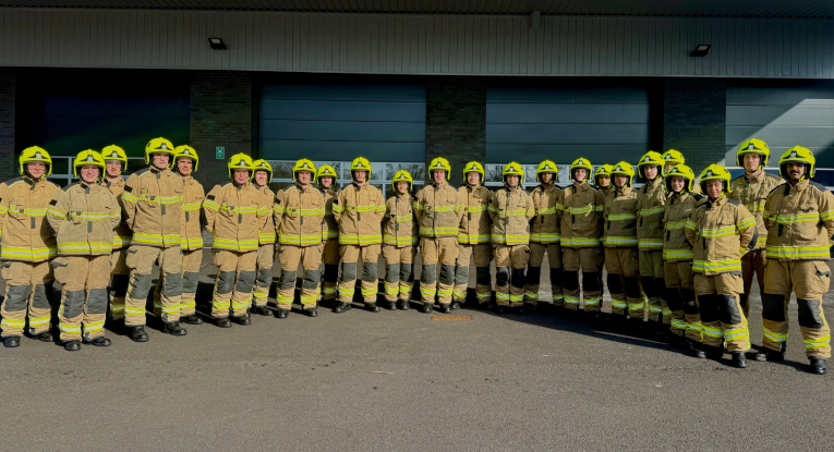 Trainee firefighter course 215