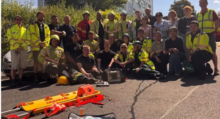 WYFRS crews and student paramedics